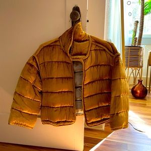 Velvet Kimchi Blue Reversible Puffer